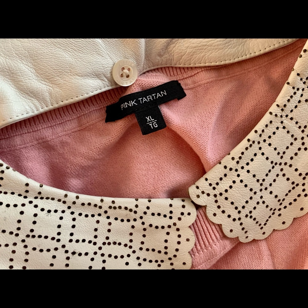 Pink Tartan Detachable Collar Sweater - Picture 4 of 6